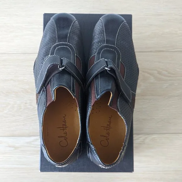 Cole Haan Air Estadio Strap II Leather Shoes – Dark Brown, Men's 9 - Picture 10 of 14